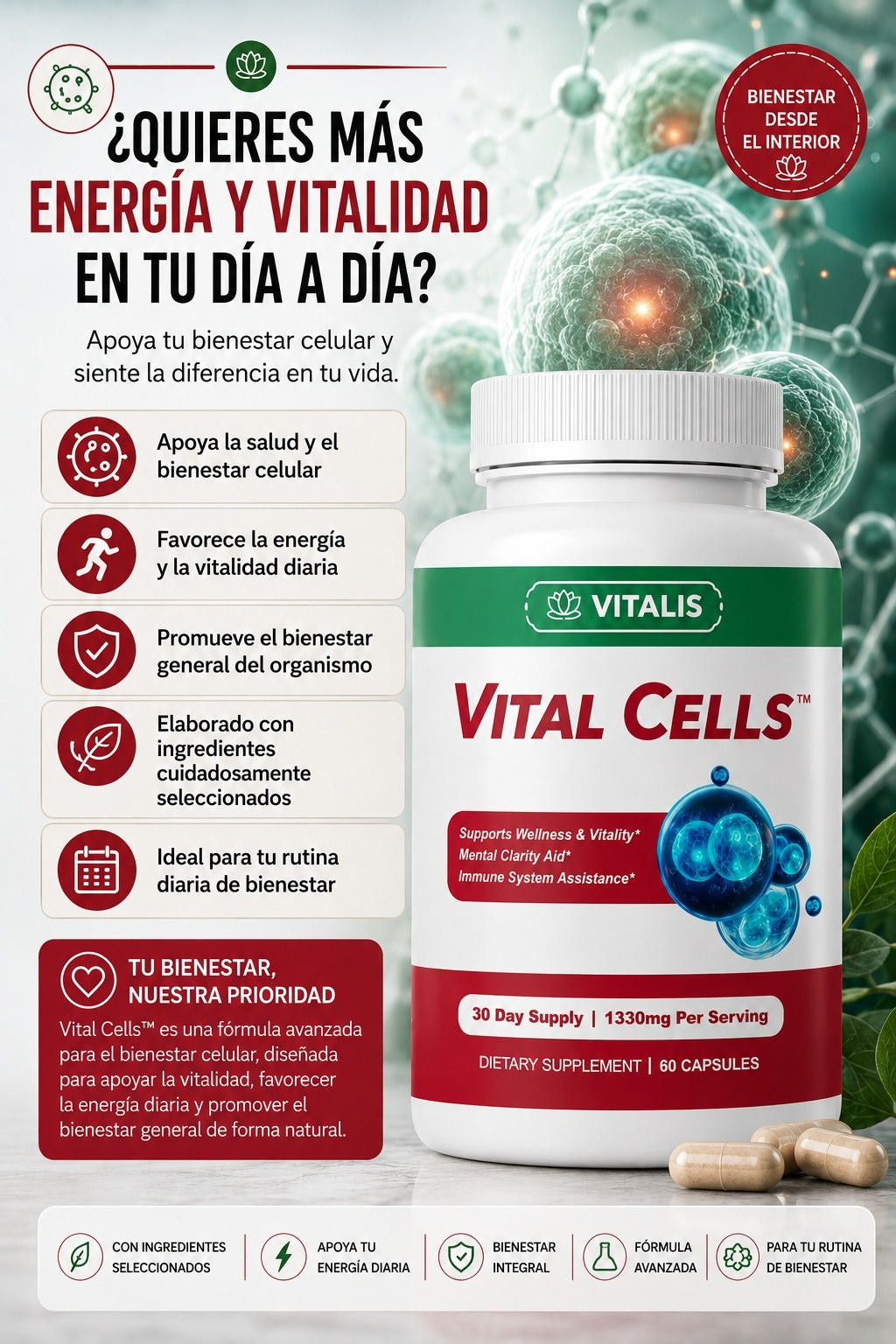 VITAL CELLS™ – Revitalize your body. Renew your energy.